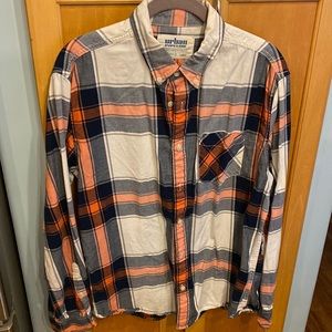 Mens L button down